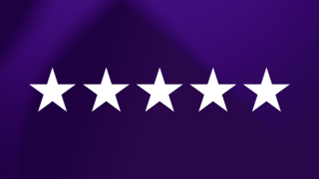 5 weiße Sterne auf dem Intrum Background